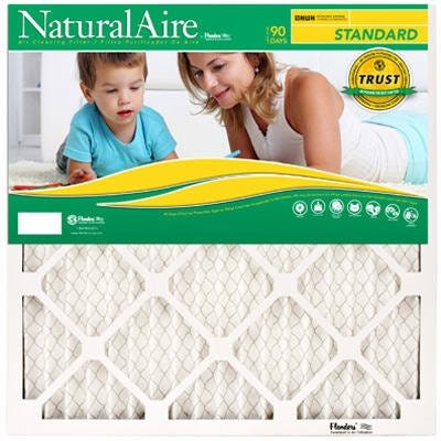 Standard Pleated Air Filter, 90 Days, 20x25x1-In.