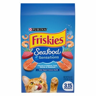 Cat Food, Seafood Sensations, 3.15-Lb. Bag