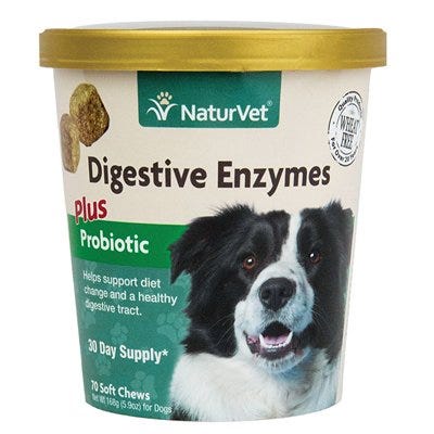 Dog Treats, Digestive Enzymes & Probiotics Chews, 70-Ct.