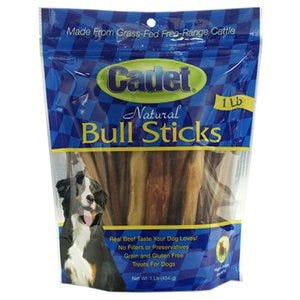 Dog Treat, Bull Stick, 12-oz.