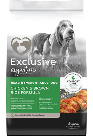 Exclusive Signature HEALTHY WEIGHT ADULT DOG Chicken & Brown Rice Formula