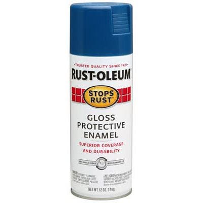 Stops Rust Spray Enamel, Royal Blue Gloss, 12-oz.