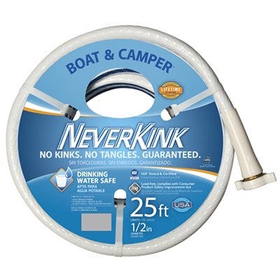 Boat & Camper NeverKink Hose, Drinking Water Safe, 1/2-In. x 25-Ft.