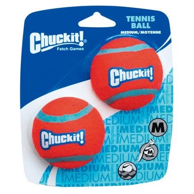 Chuckit! 2-Pack Medium Tennis Ball