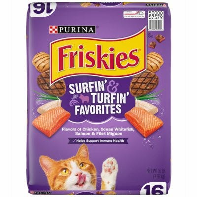 Cat Food, Feline Favorites, 16-Lbs. Bag